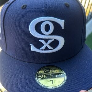 New Era Dark Blue Cap with White Logo